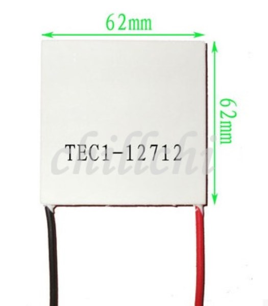 Refrigeration chip TEC1-12710 62*62 12V8A 12V10A TEC1-12708 temperature difference of 68 degrees
