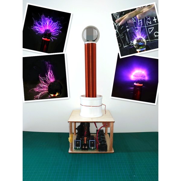 Spark gap music Tesla coil kit DIY technology to make artificial lightning SSTC