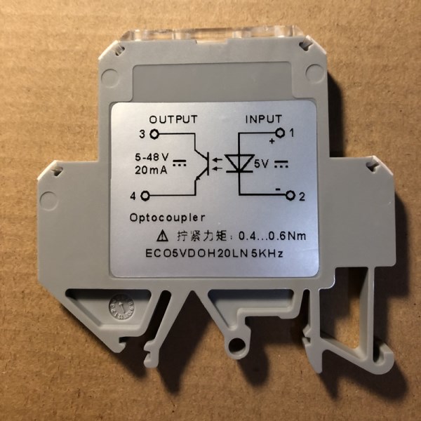 ECO serial 5V24V high-speed passive optocoupler module rail installation