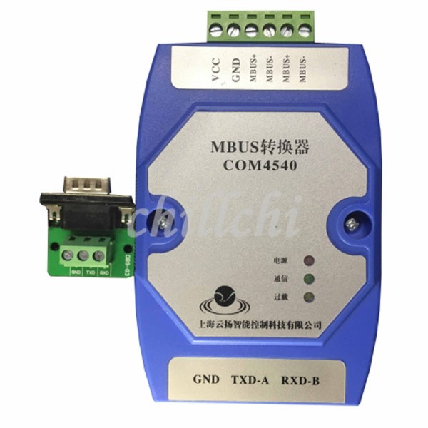 RS485 232 serial to MBUSM-BUSMETER-BUS isolation converter module 10 from the station