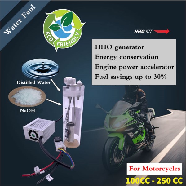 HHO Hydrogen-oxygen Generator High-efficiency Motorcycle Fuel-saving Artifact Power Acceleration