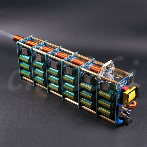 Electromagnetic gun finished Electromagnetic accelerator physics experiment high-tech toys educational teaching aids 120uf