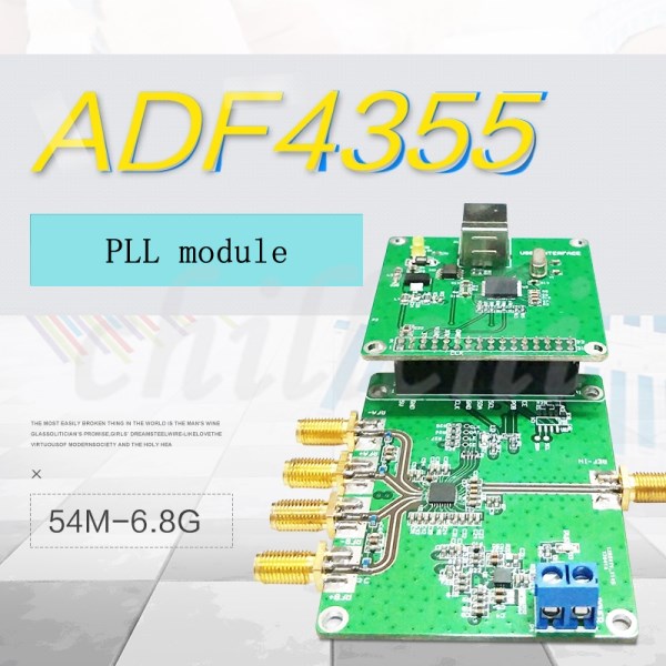 ADF4355 Phase-Locked Loop Module PLL Radio Frequency Signal Source Official Computer 54M-6.8G