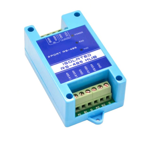 485 Relay Photoelectric Isolation Industrial RS485 Hub 2 Port Signal Amplifier Anti-interference and Lightning Protection