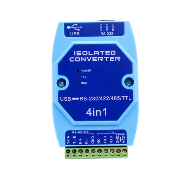 Photoelectric isolation USB to RS485 422 232 TTL industrial grade lightning protection USB to serial converter FT232 chip 4 in 1