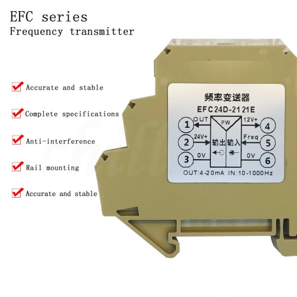 Pulse frequency signal transmitter square wave conversion module current voltage 4-20ma 0-10V output