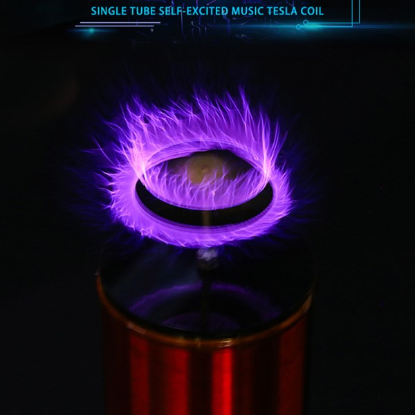 DIY self-excited music Tesla coil electric coil MP3 music artificial lightning cool arc physical science and education equipment
