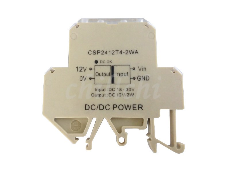 DCDC wide voltage isolated power module, guide rail installation, isolated voltage stabilized power supply, 24V to 12V