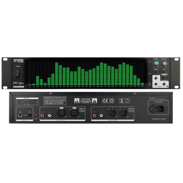 2U dual 31-segment digital spectrum display audio recording studio