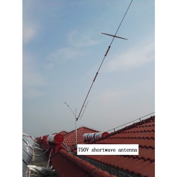750V positive V, 5-band low-noise, high-efficiency short-wave antenna with excellent performance