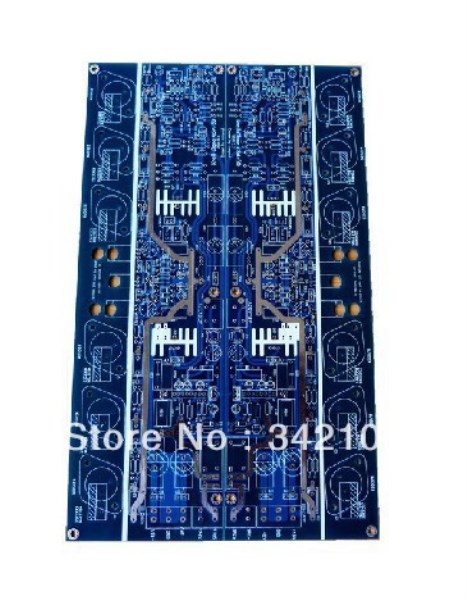 Free Shipping! 1pcs KSA50 Class A amplifier PCB gold seal plastic speaker protection integrated generic version