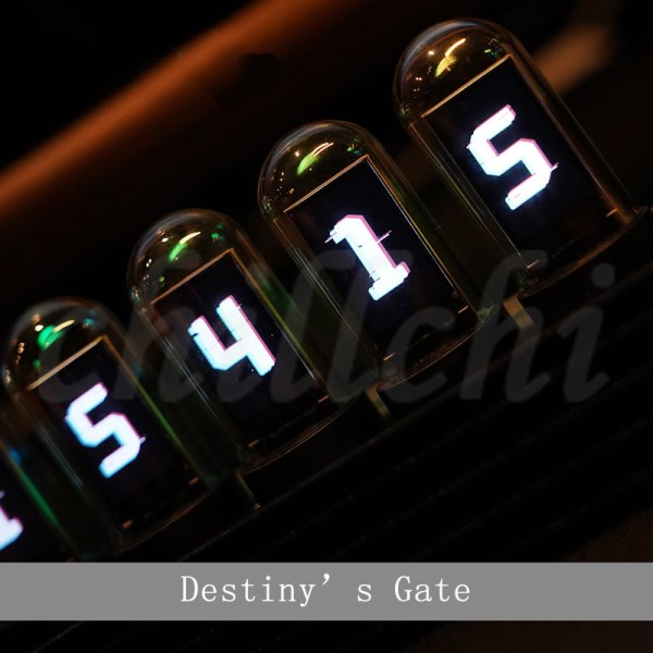 IPS RGB quasi glow tube clock desktop creative decoration boyfriend gift destination's gate