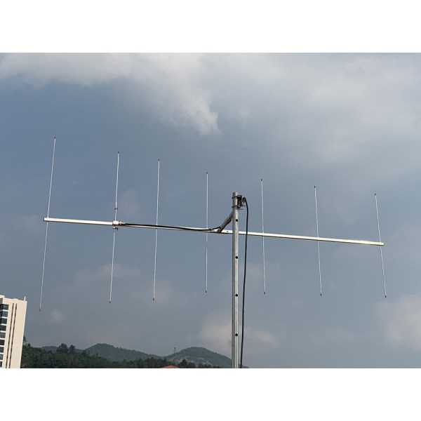 V-section 7 unit all-stainless steel Yagi antenna HAM Directional Long-distance Communication Antenna 144-146mhz