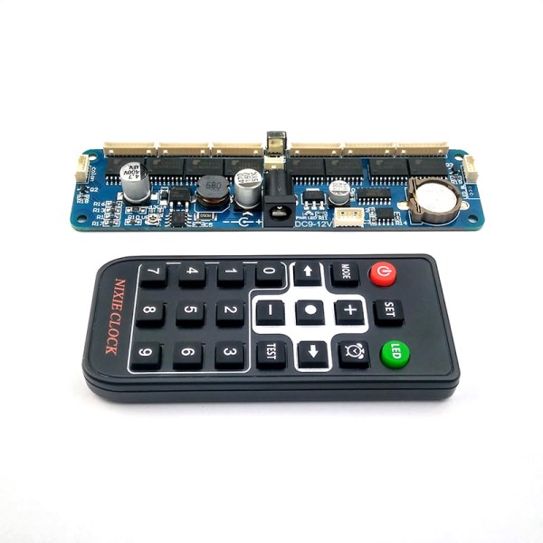 6-bit glow tube clock core board control board with remote control can be use in12 in14 in18 qs30-1