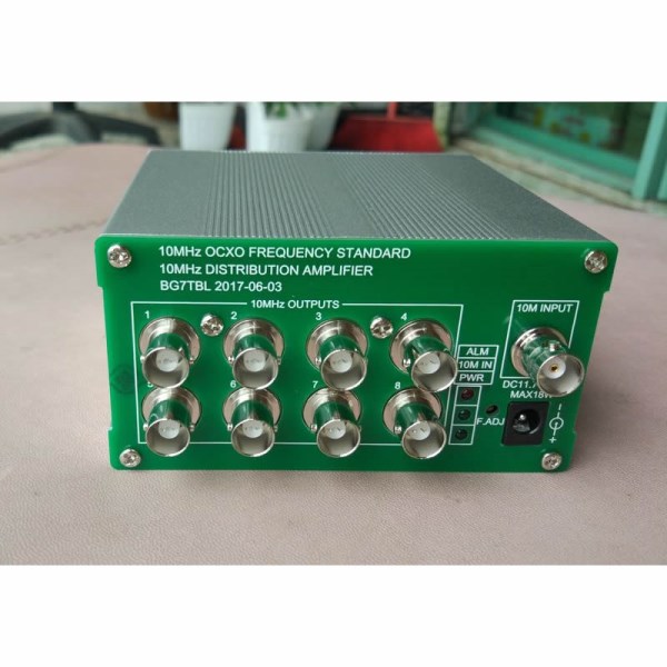 10M Frequency Distributor, Clock Distributor, Distributed Amplifier, 1 Input, 8 Output