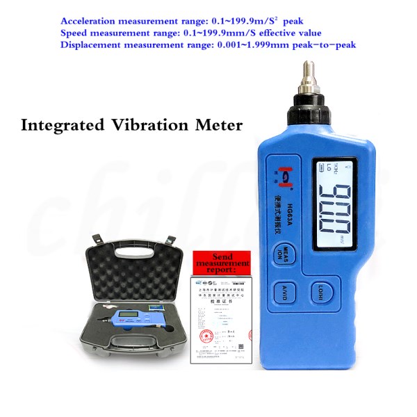 HG63A Vibration Meter Portable HG-25022504250662508 Pocket Digital Seismometer Inspection Instrument