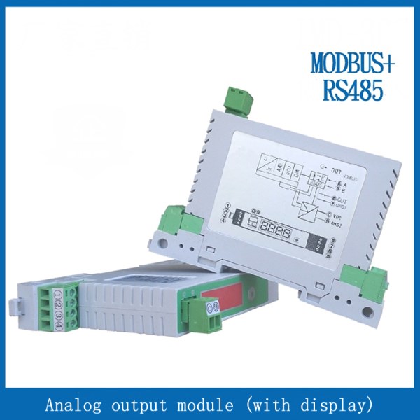 Digital tube display modbus rtu RS485 control analog output DA module 4-20ma0-5V0-10v