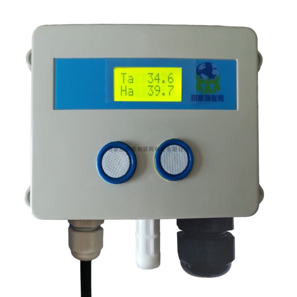 Temperature humidity ammonia gas hydrogen sulfide 4-in-1 sensor network transmitter detector online monitoring RJ45 Modbus TCP