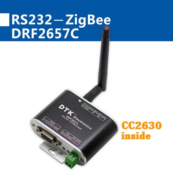 RS232 to ZigBee wireless module (1.6 km transmission, CC2630 chip, far exceeding CC2530)
