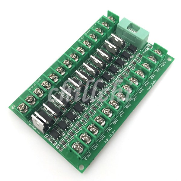 Freeshipping PLC amplifier board 12 way input NPN output PNP photoelectric isolation