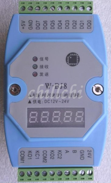 8 way 18B20 constant temperature controller upper and lower alarm RTU MODBUS protocol PLC 485 networking