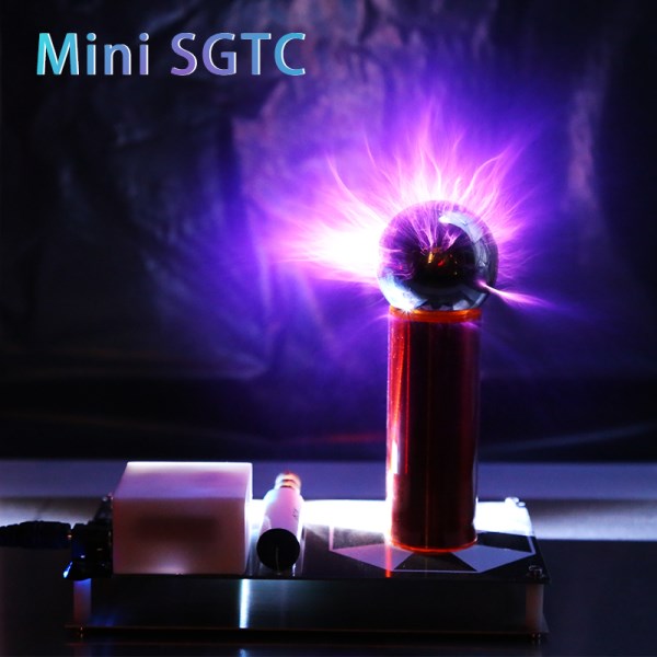 Mini SGTC Solid State Tesla Coil Magnetic Storm Coil Artificial Lightning Experimental Teaching Toy High-tech