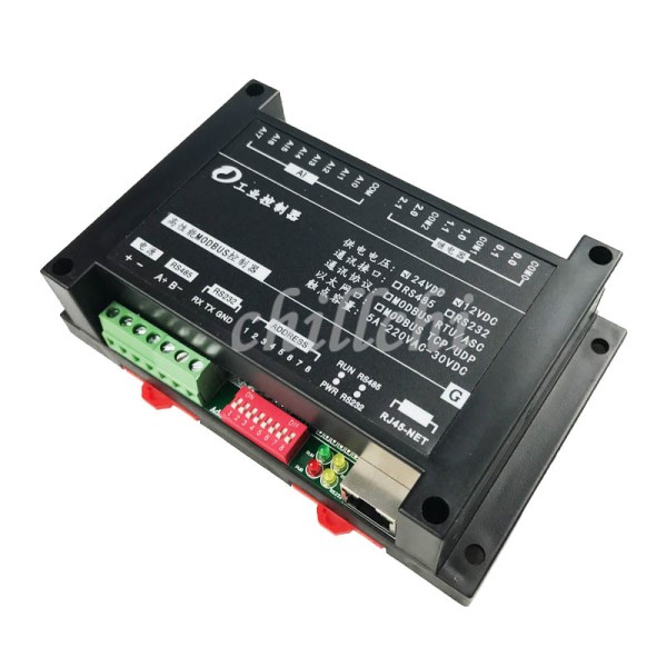 8 channel analog signal acquisition input 6 channel relay output Modbus TCP 220V5A Ethernet module