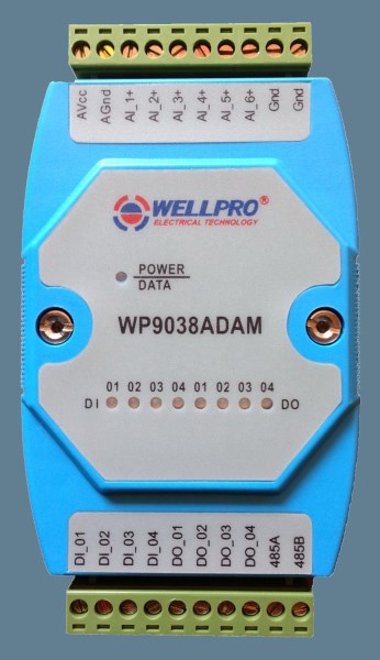 Multifunction acquisition and control module 6AI 4DI 4DO RS485 MODBUS communication can be computer-controlled