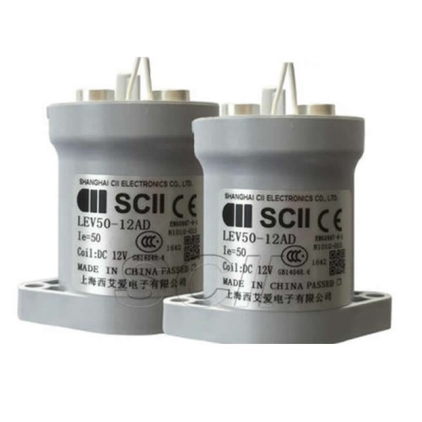 SCII LEV50-12AD New energy DC relay contactor 12V 50A LEV50-12HD LEV50-24AD LEV50-24HD