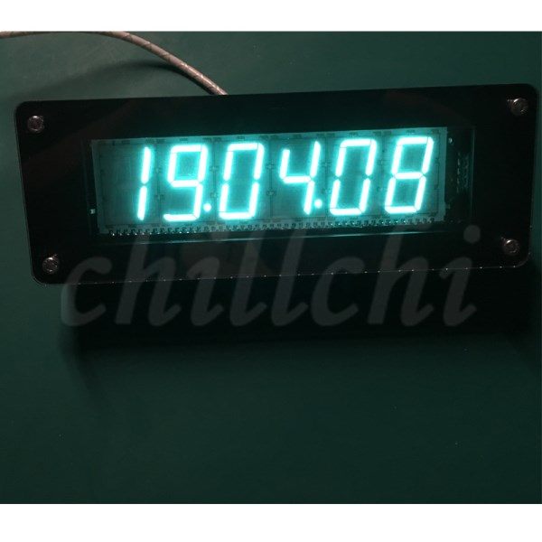 SVB Fluorescent Tube Clock VFD Clock GPS Time Calibration Retro Electronic Clock DIY Vacuum Fluorescent Tube