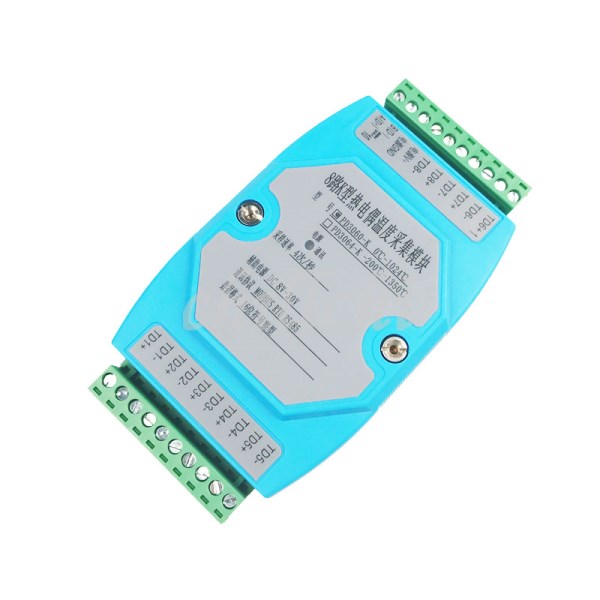 8 channel OLED Display K-type thermocouple acquisition module RS485 MODBUS RTU protocol PD-3060PD3064-K