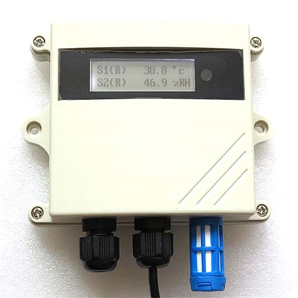Temperature and humidity transmitter LCD display Waterproof Relay control SHT DS18B20 485 Modbus