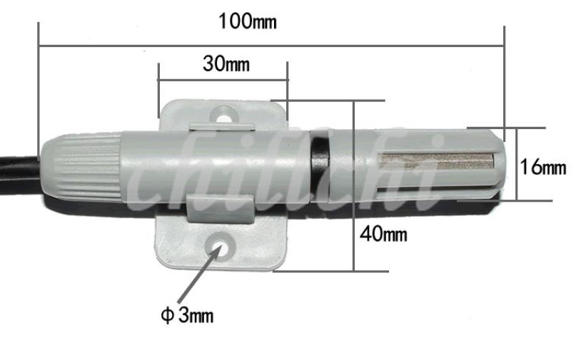 2PCS Air duct sensor sheath shell, SHT10 SHT20 temperature and humidity sensor instead of AM2305 flange