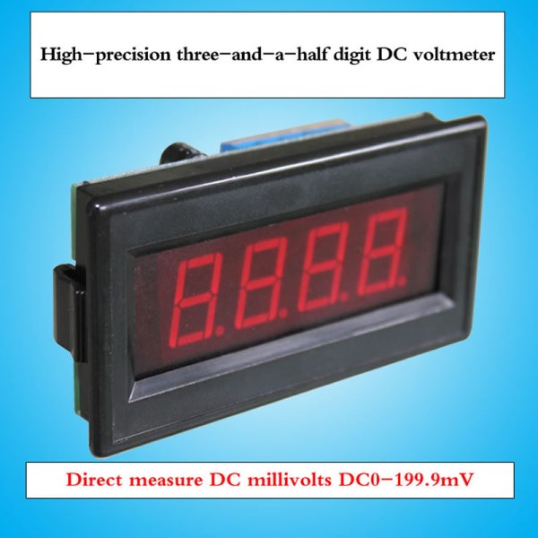 High-precision 3 and a half digital display DC voltmeter head millivolt meter DC±50 100 200mV resolution 0.1mV