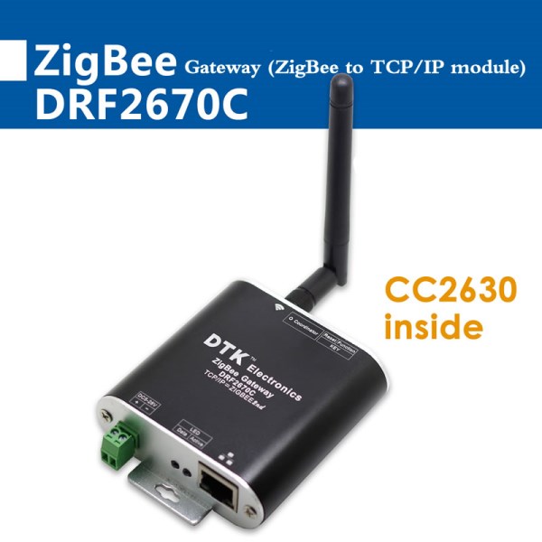 ZigBee to TCPIP network port module, built-in CC2630 chip, far more than CC2530 multi-network integration remote control