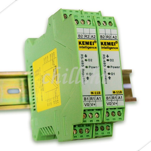RS485 repeater intelligent isolation module hub isolation gate industrial grade DIN rail mounting