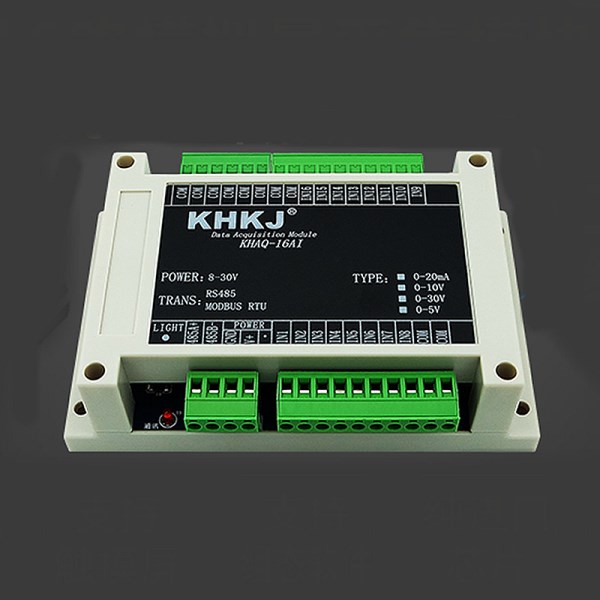 16-channel analog input acquisition module 4-20mA 0-10V isolated RS485 MODBUS RTU