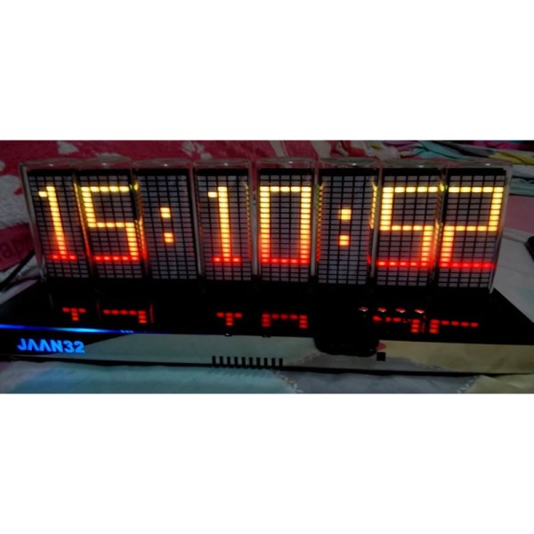 8-Tutbe Spectrum rhythm light quasi-glow tube full-color RGB punk gaming computer desktop colorful clock animation AGC control