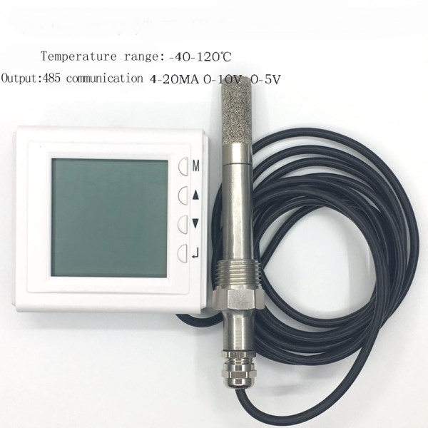 High temperature temperature and humidity controller transmitter RS485 communication analog pipe type wall mounted installation