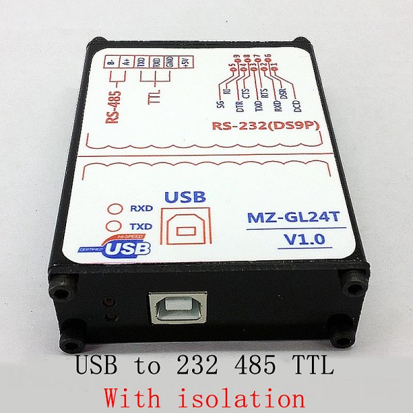 Photoelectric isolation USB turn 485, 232, TTL three in one USB turn RS485USB to RS232 industrial lightning protection