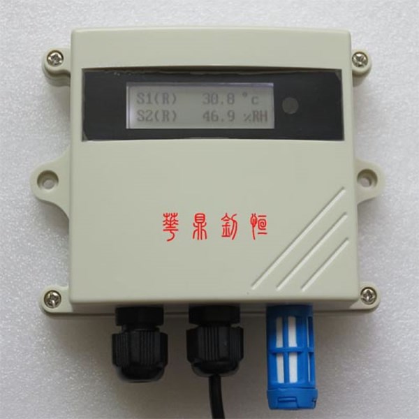 LCD display Temperature and humidity pressure sensor transmitter Relay control 485 Modbus with remote controller