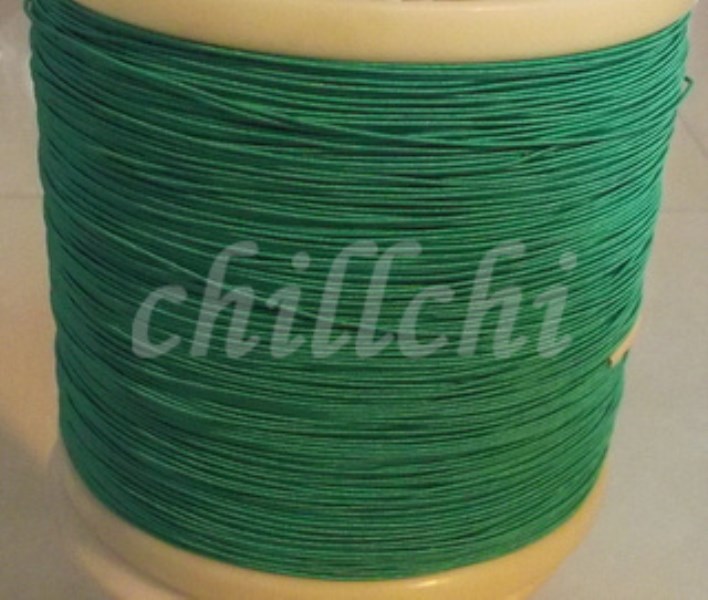 0.04X220 multi-strand wire envelope really slightest envelope Litz wire sold by the meter green