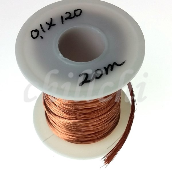 0.1X120 shares beam light strands twisted copper Litz wire Stranded round copper wire sold by the meter