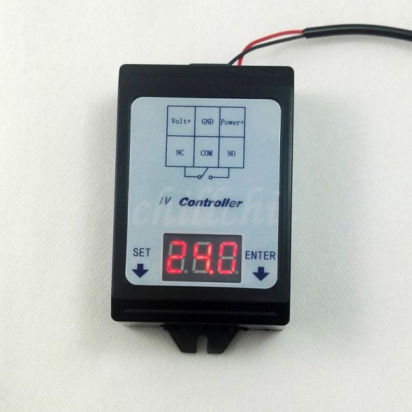 DC voltage detection control relay, 6-80V48V60V battery charge and discharge timer, 30A through switch