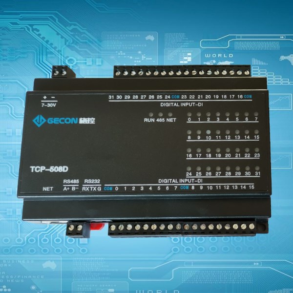 Ethernet module 32 road DI industrial acquisition and control module TCP UDP ModbusRTU protocol IO unit