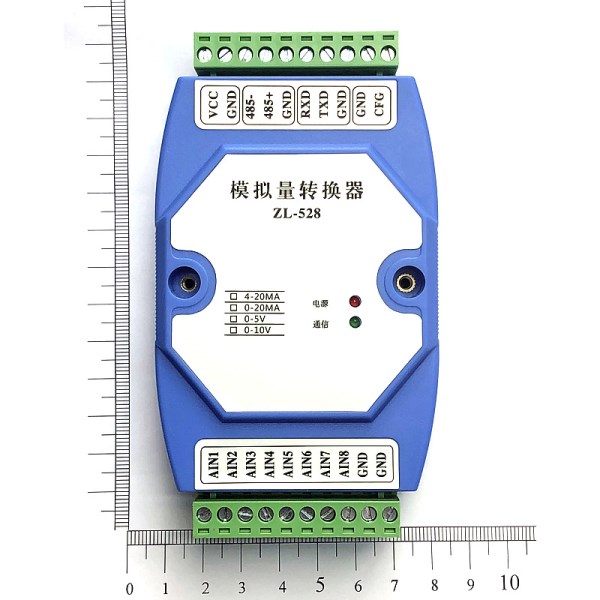 4-20ma to RS485 8-channel analog input acquisition module 0-10V high precision MODBUS-RTU