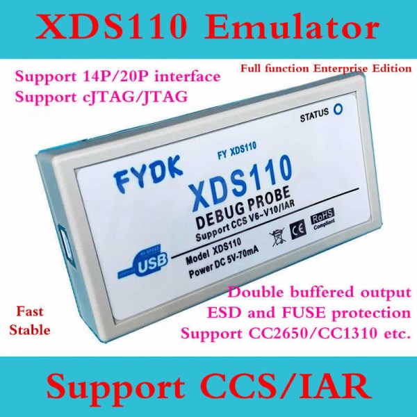 XDS110 upgrade MSP432 serial port programming and debugging emulator burner full-function board enterprise version CC2640 CC1310