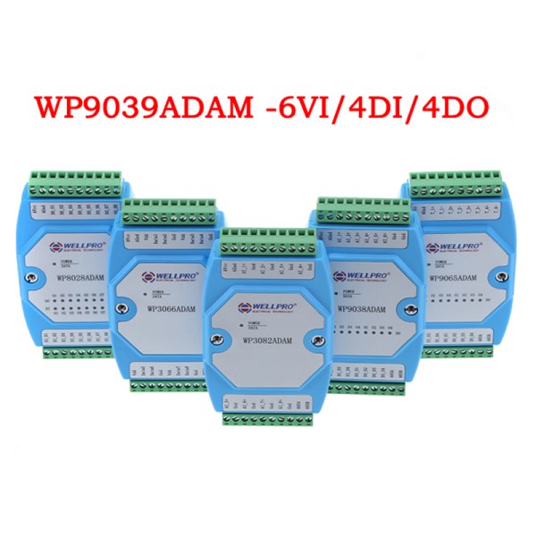 0-10V Voltage Acquisition Module 6VI4DI4DO MODBUS Communication