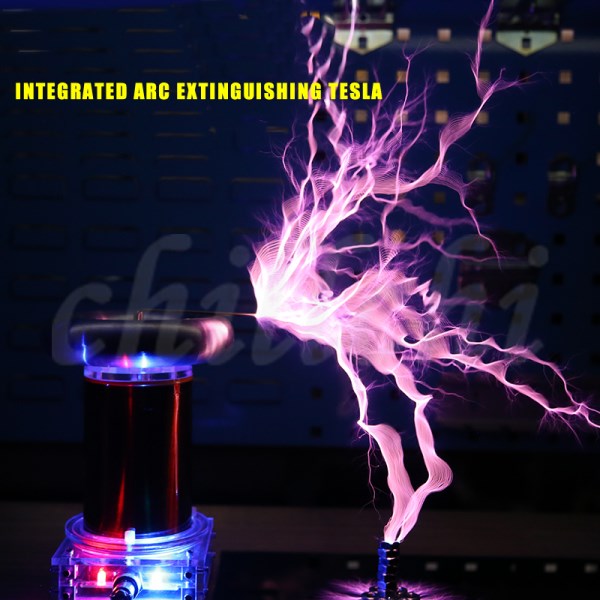 New Music Tesla coil SSTC product high-frequency generator ignition lightning model Integrated arc extinguishing tesla 20cm