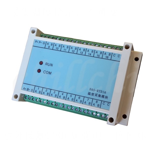 16-channel isolation pt100 thermal resistance temperature acquisition module temperature transmitter to 485 port MODBUS protocol